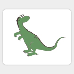 Green dino Sticker